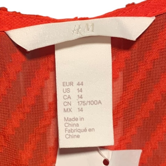 NWT Brilliant Red Sheer Patterned Maxi Dress - Picture 13 of 15